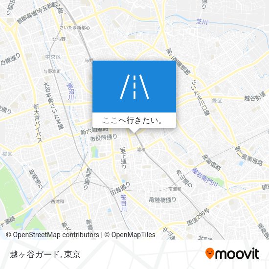 越ヶ谷ガード地図