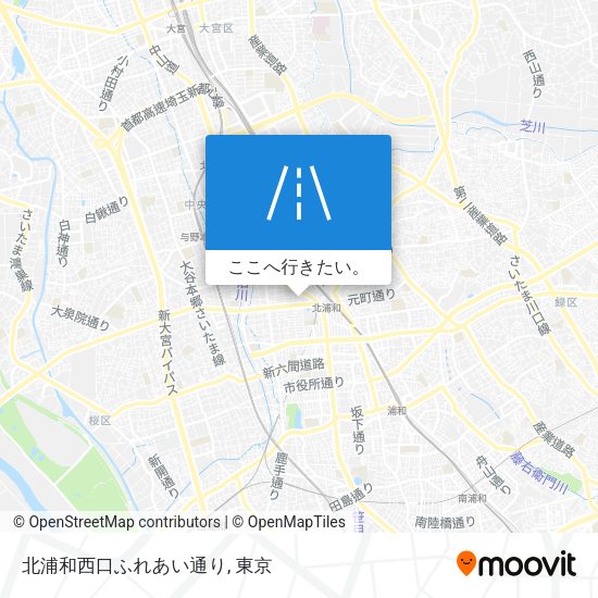 北浦和西口ふれあい通り地図