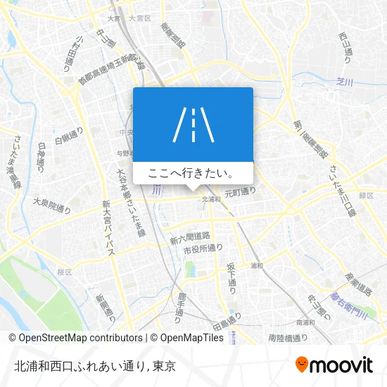 北浦和西口ふれあい通り地図