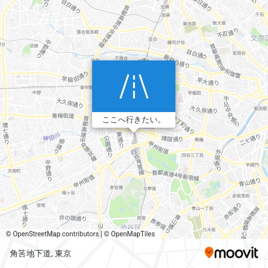 角筈地下道地図