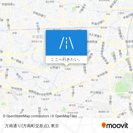方南通り(方南町交差点)地図