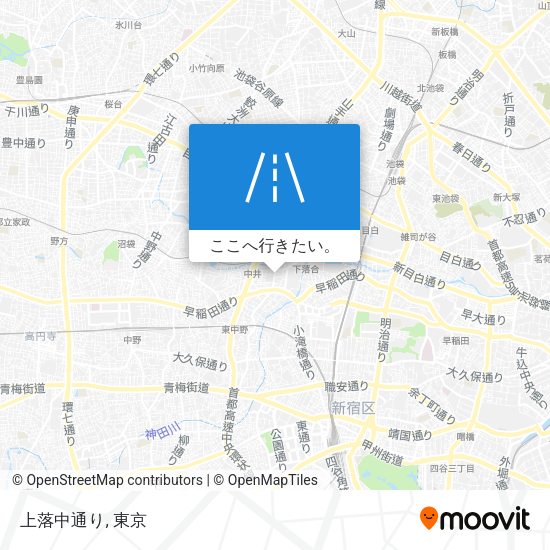 上落中通り地図