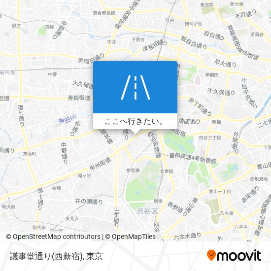 議事堂通り(西新宿)地図