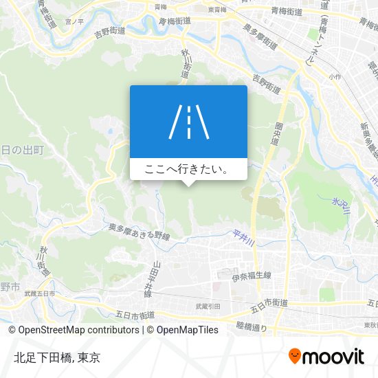 北足下田橋地図