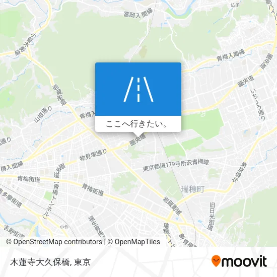 木蓮寺大久保橋地図