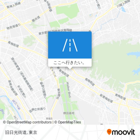 旧日光街道地図