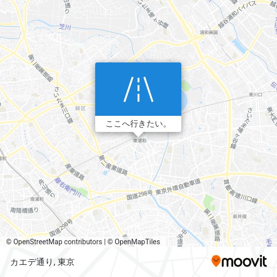 カエデ通り地図