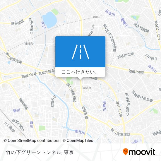 竹の下グリーントンネル地図