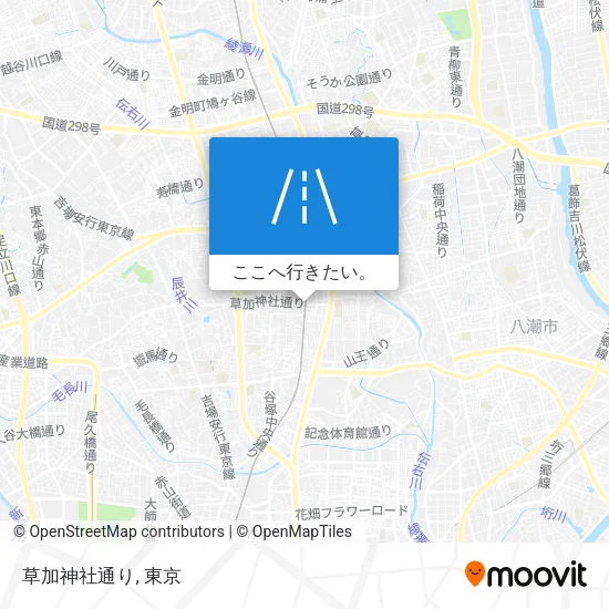 草加神社通り地図