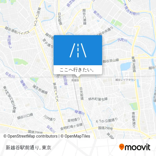 新越谷駅前通り地図