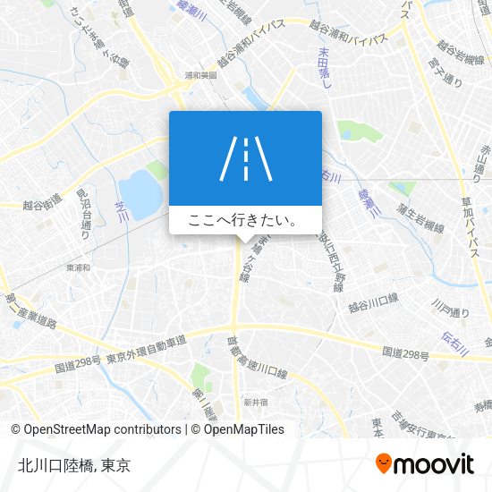 北川口陸橋地図