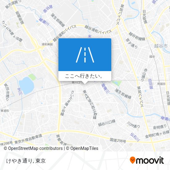 けやき通り地図