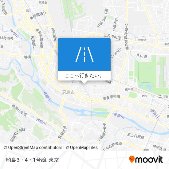 昭島3・4・1号線地図