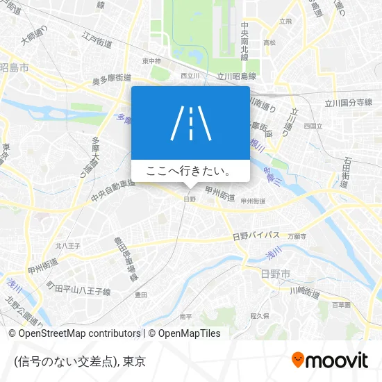 (信号のない交差点)地図