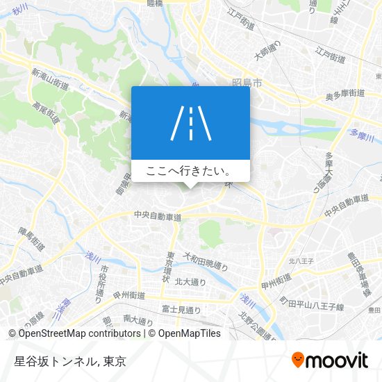 星谷坂トンネル地図
