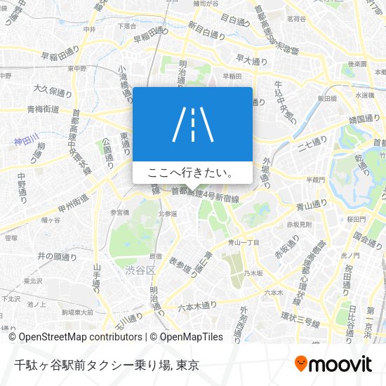 千駄ヶ谷駅前タクシー乗り場地図