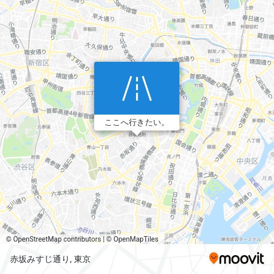 赤坂みすじ通り地図