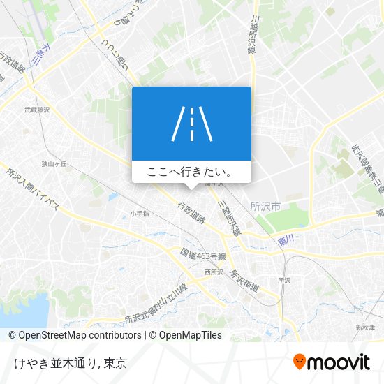けやき並木通り地図