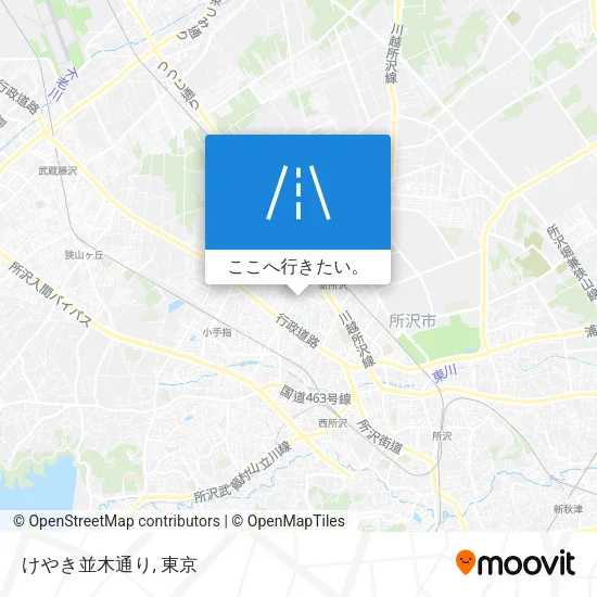 けやき並木通り地図