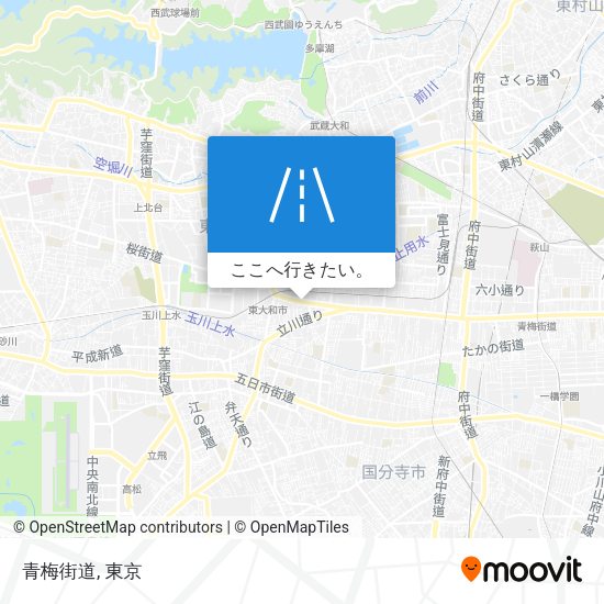 青梅街道地図