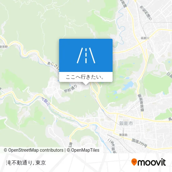 滝不動通り地図