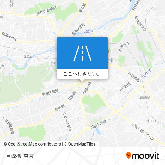 昌蜂橋地図