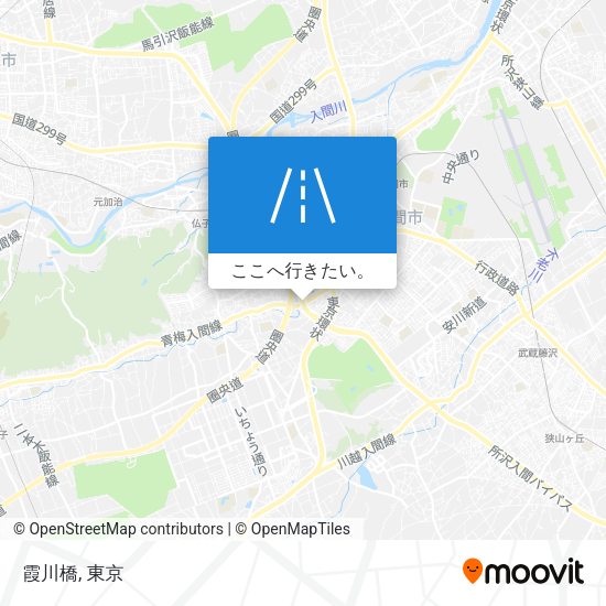 霞川橋地図