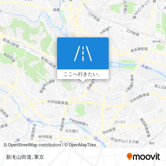 新滝山街道地図