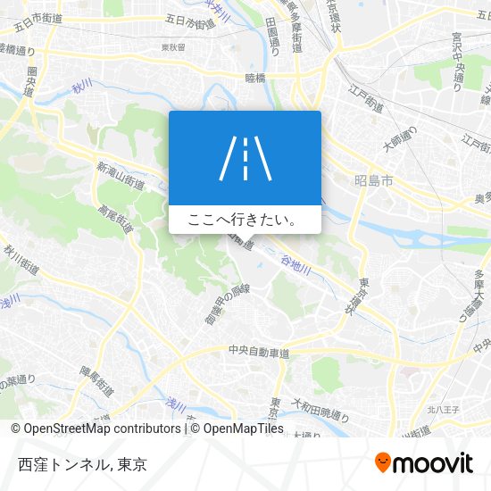 西窪トンネル地図