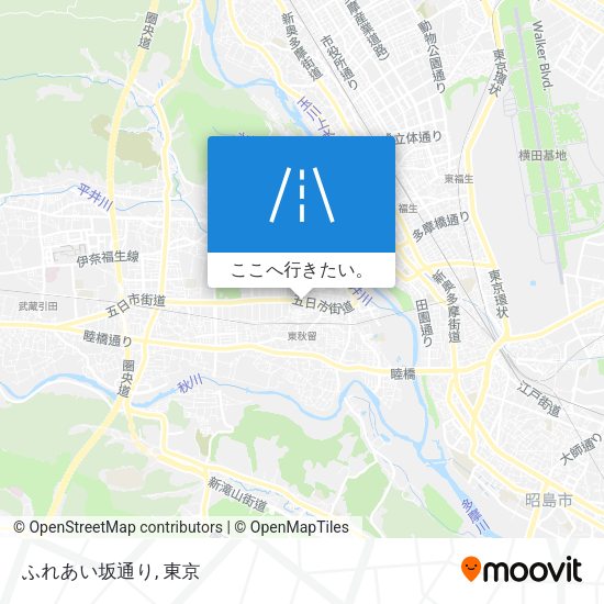 ふれあい坂通り地図