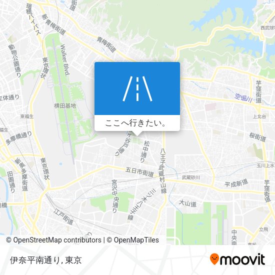 伊奈平南通り地図