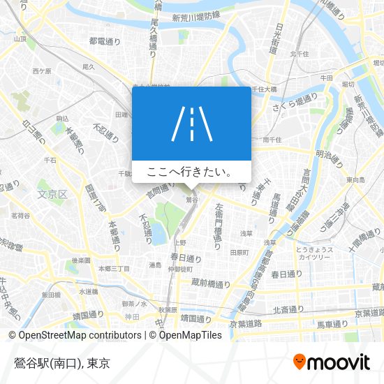 鶯谷駅(南口)地図