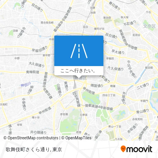 歌舞伎町さくら通り地図