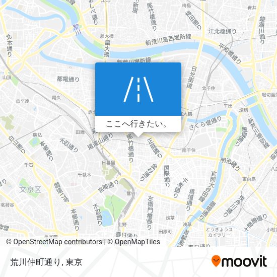 荒川仲町通り地図
