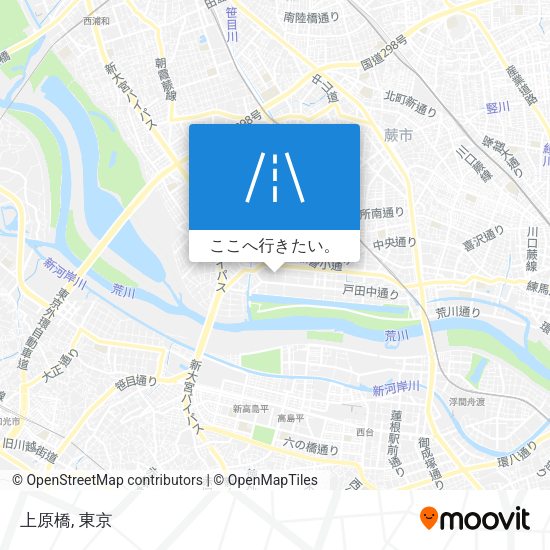 上原橋地図