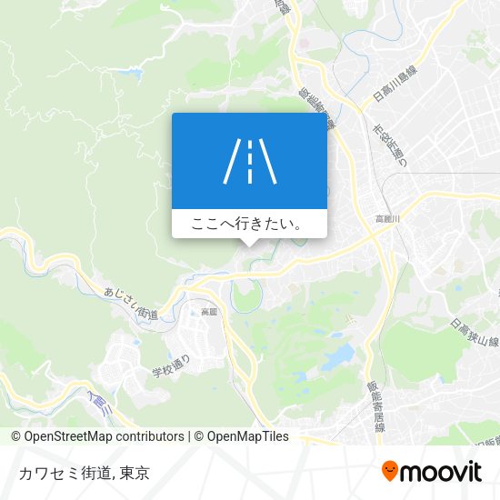 カワセミ街道地図