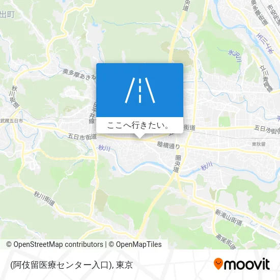 (阿伎留医療センター入口)地図