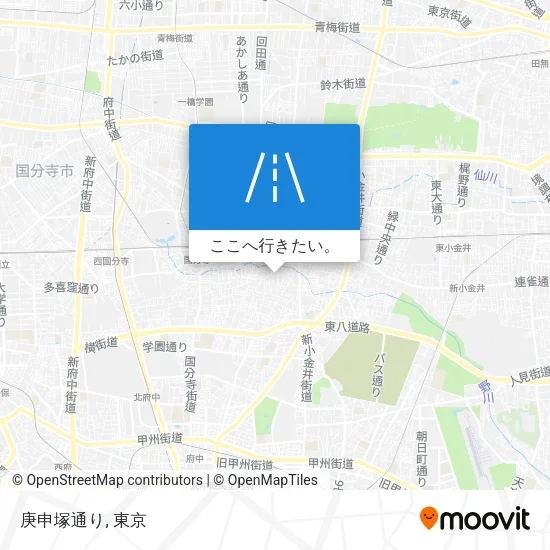 庚申塚通り地図