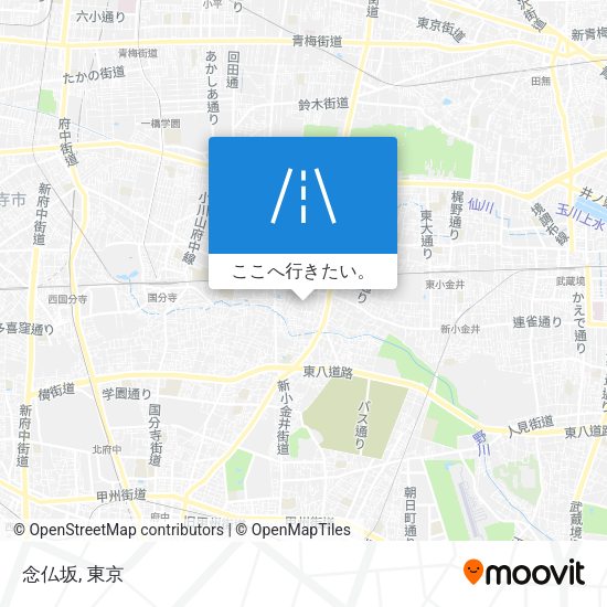 念仏坂地図