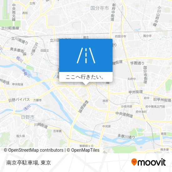 南京亭駐車場地図