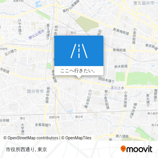 市役所西通り地図
