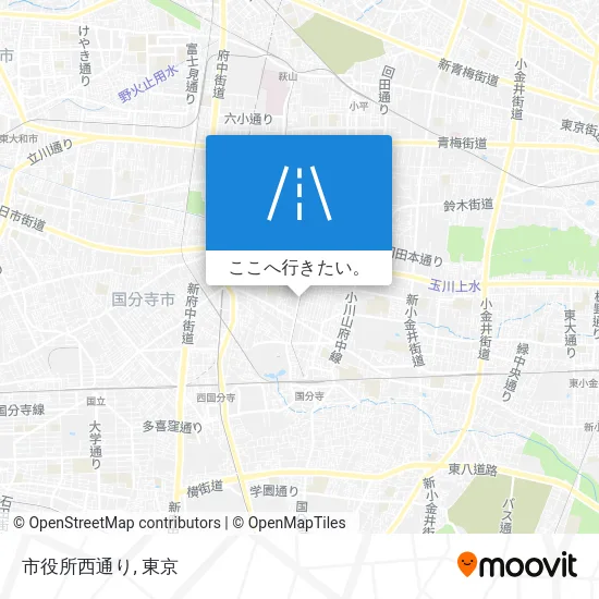 市役所西通り地図