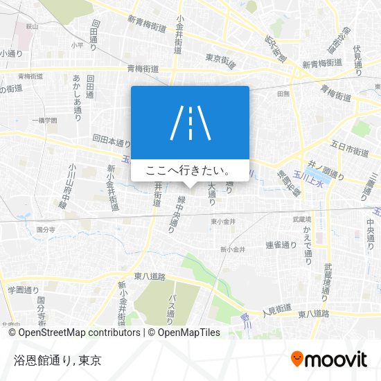 浴恩館通り地図