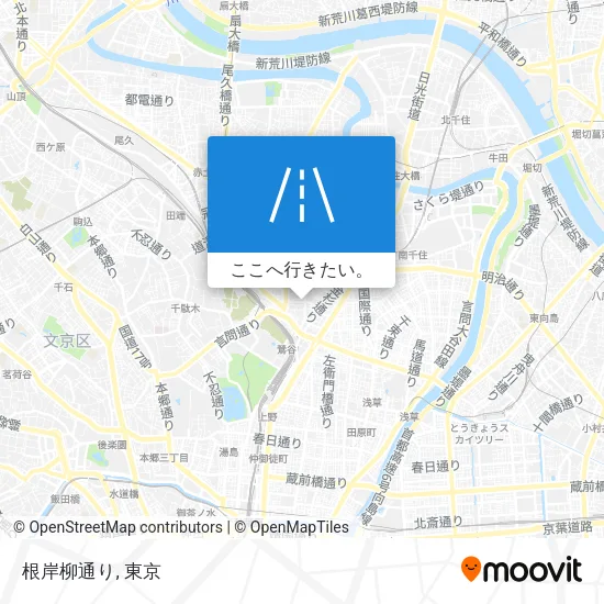 根岸柳通り地図