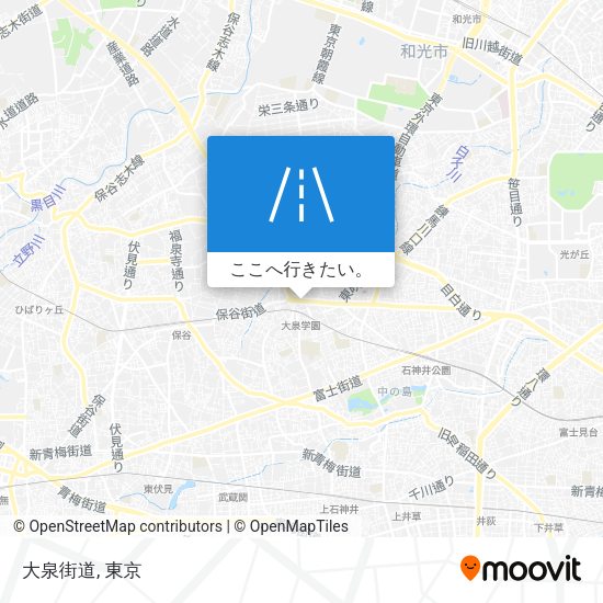 大泉街道地図