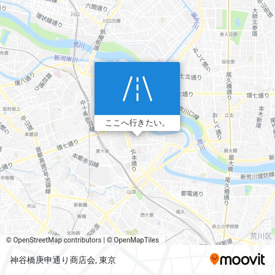 神谷橋庚申通り商店会地図