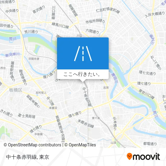 中十条赤羽線地図