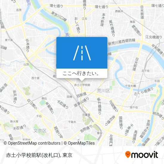 赤土小学校前駅(改札口)地図