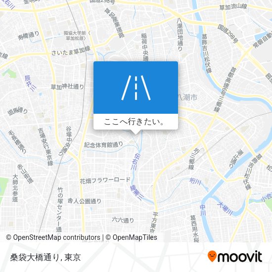 桑袋大橋通り地図