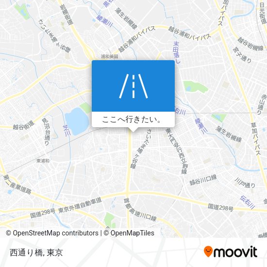 西通り橋地図